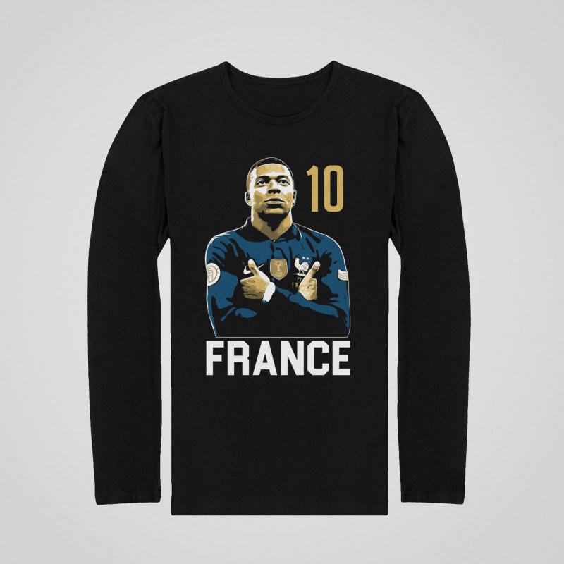 Tričko s dlouhým rukávem Mbappe France 10