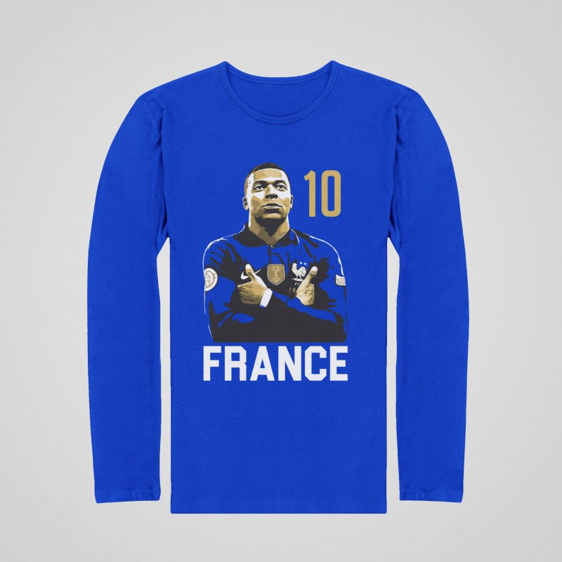 Tričko s dlouhým rukávem Mbappe France 10 - Image 2