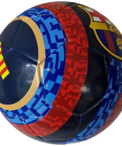 Míč FC Barcelona s logem klubu v klubových barvách