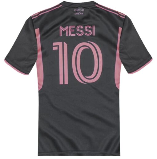 Detský dres Messi Miami 23-24 replika čierny - meno a číslo