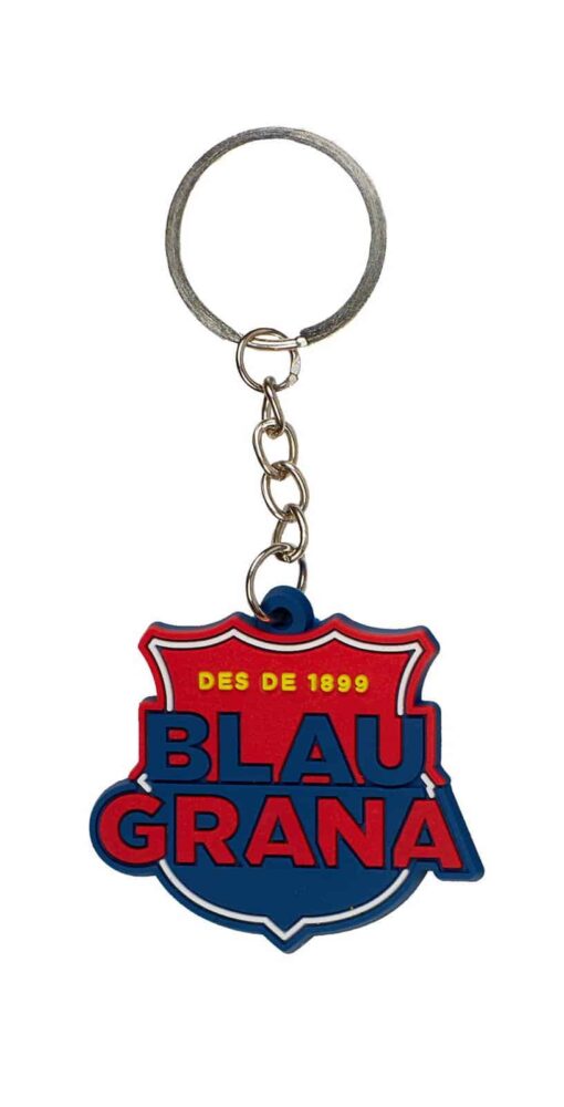 Gumová kľúčenka FC Barcelona Blau Grana