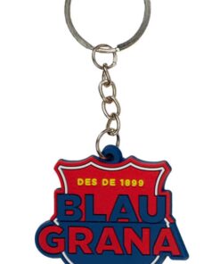 Gumová kľúčenka FC Barcelona Blau Grana