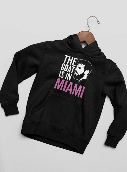 Mikina Messi Miami Goat čierna