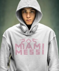 Mikina Messi Miami biela dospelý