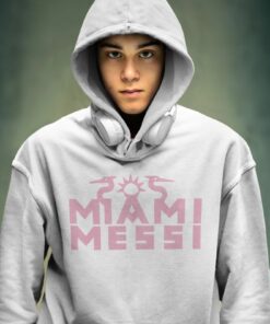 Mikina Messi Miami bílá dospělý