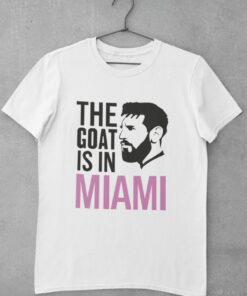 Triko Messi Miami Goat bílé