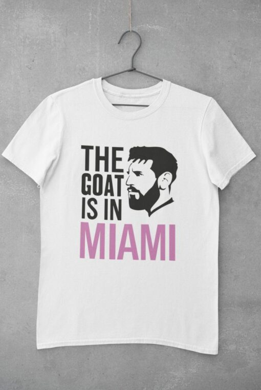 Tričko Messi Miami Goat biele