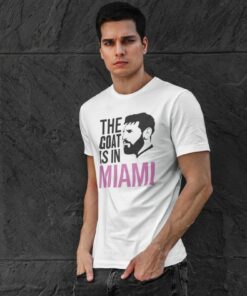 Tričko Messi Miami Goat biele pánske