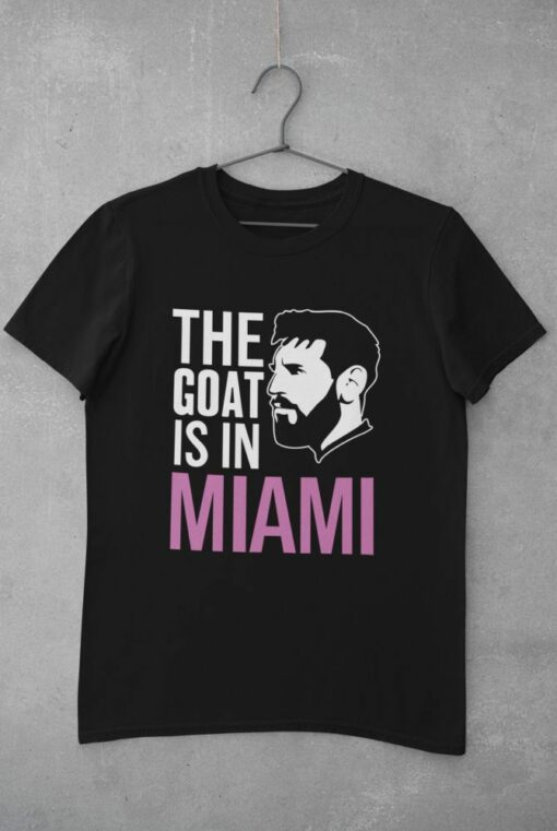 Triko Messi Miami Goat černé