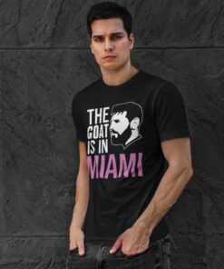 Tričko Messi Miami Goat čierne pánske