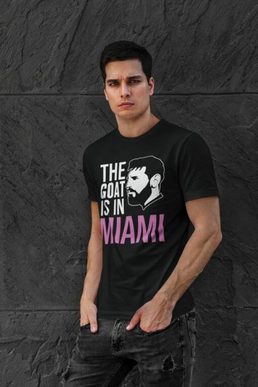 Tričko Messi Miami Goat čierne pánske