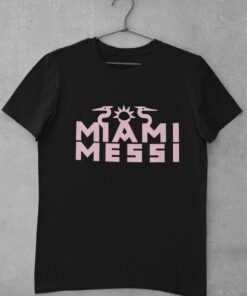 Triko Messi Miami černé