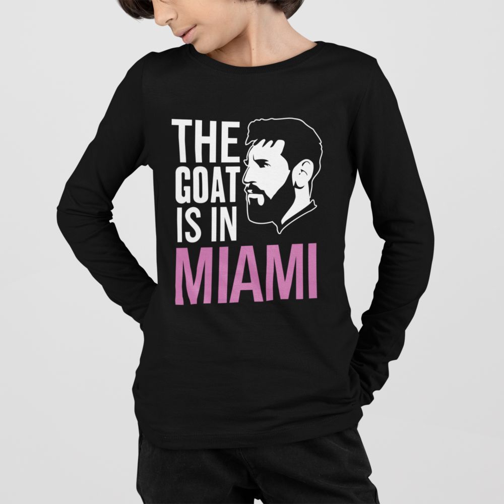 Tričko s dlouhým rukávem Messi Miami Goat - Image 5