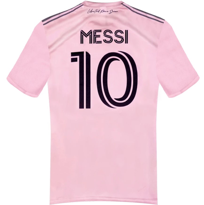 Dětský dres Messi Miami 2023/24 replika růžový - Image 2