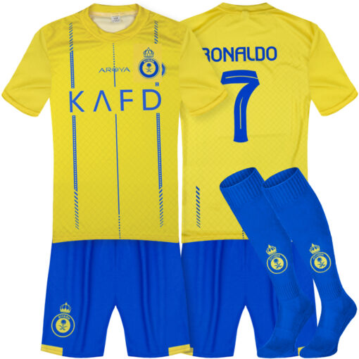 Detský dres Ronaldo Al Nassr 2023-24 replika so štulpňami