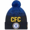 Čepice Chelsea Tmavě modrá S Bambulkou CFC