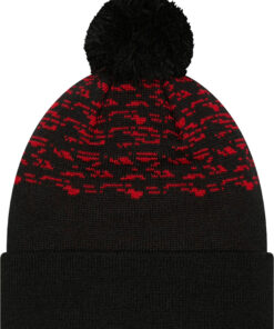 new era marl bobble cuff beanie manutd 1