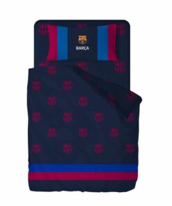 Posteľné Obliečky S Plachtou Barcelona tmavomodré