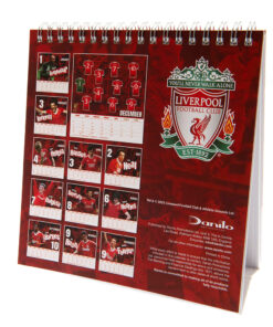 Stolový Kalendár Liverpool 2024 zadná strana
