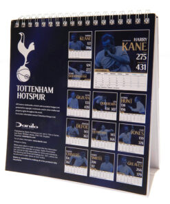 Stolový Kalendár Tottenham 2024 zadná strana