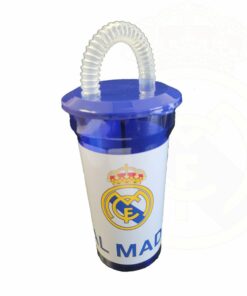 plastový pohár real madrid s brčkem