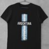 Tričko Argentína s vlajkou čierne