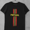 Tričko Portugalsko s vlajkou čierne
