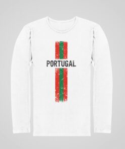 Tričko S Dlhým Rukávom Portugalsko biele
