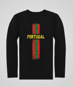 Triko S Dlouhým Rukávem Portugalsko černé