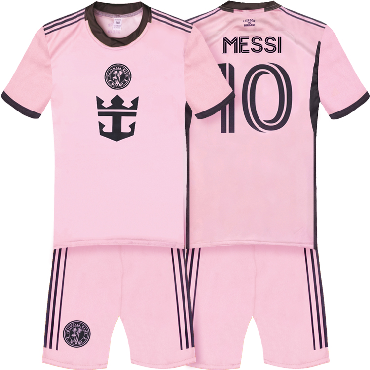 Dětský dres Messi Miami 2024/25 replika růžová