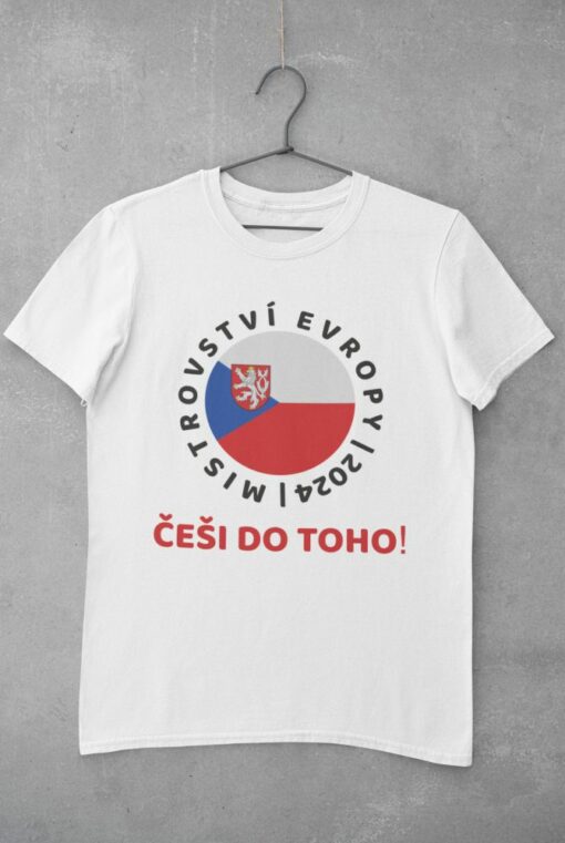 Tričko Česko EURO 2024 - biele