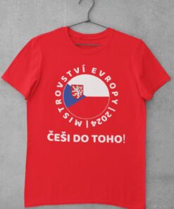 Tričko Česko EURO 2024 - červené