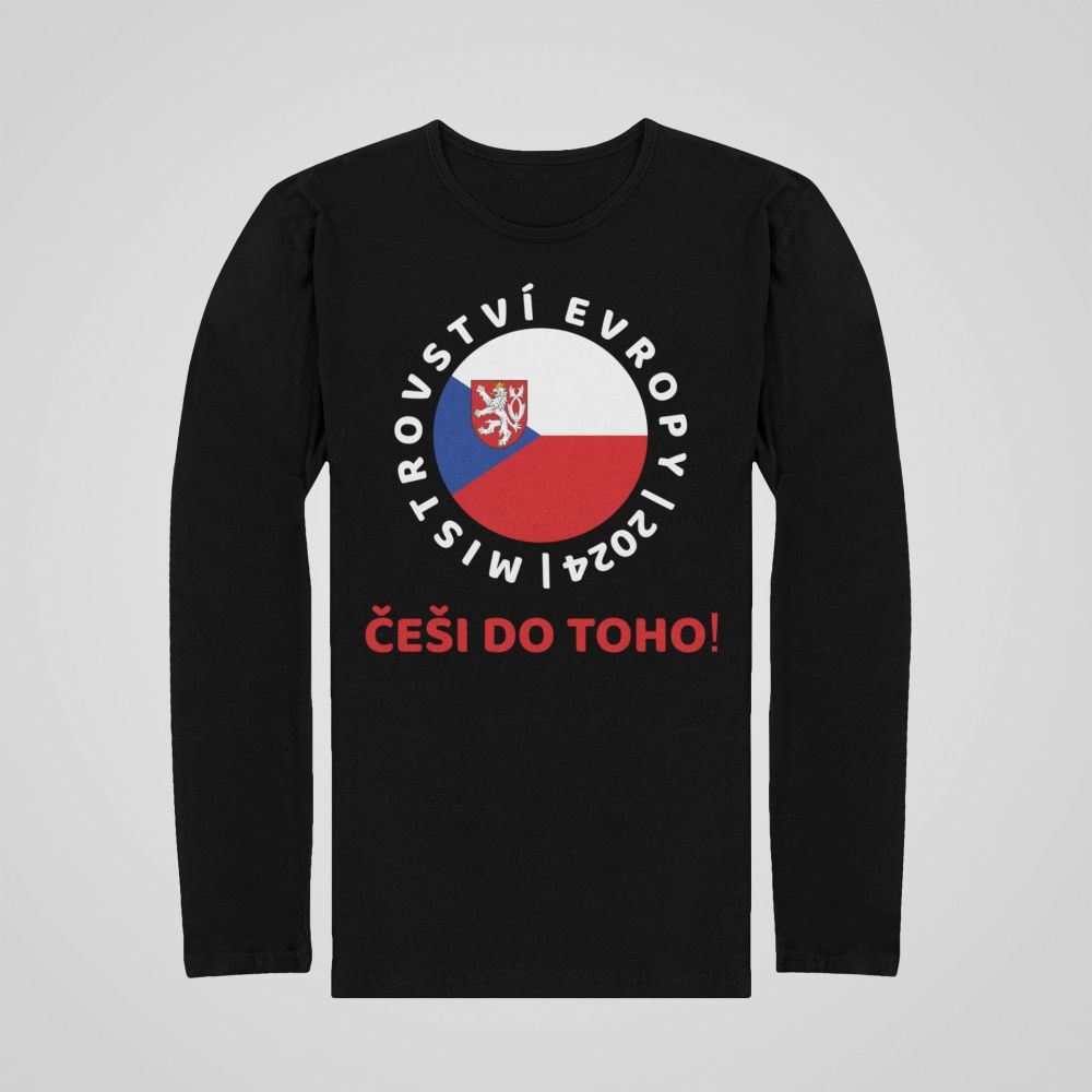 Tričko Česká republika EURO 2024 s dlouhým rukávem - Image 3