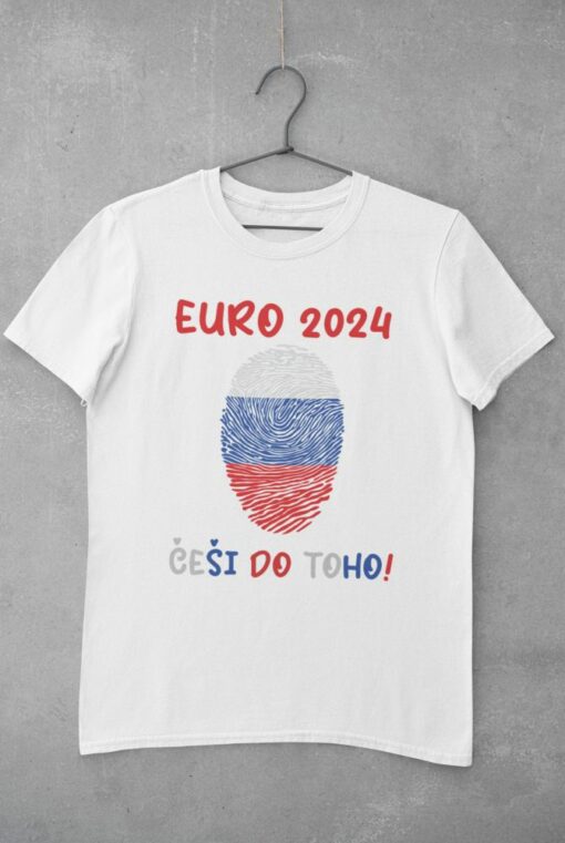 Tričko Česko EURO 24 - biele