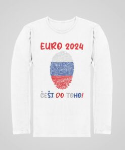 Triko Česko EURO 24 s dlouhým rukávem - bílé