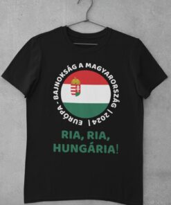 Tričko Maďarsko EURO 2024 - čierne