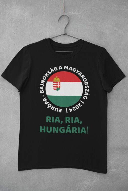 Tričko Maďarsko EURO 2024 - černé
