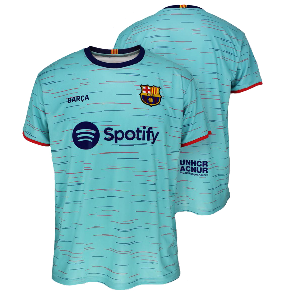Dětský dres FC Barcelona 2023/24 s potiskem zelená - oficiální produkt - Image 2