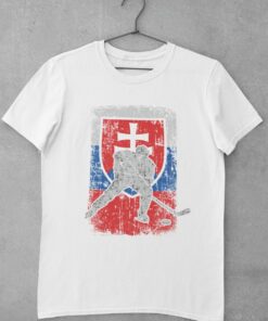 Hokejové tričko Slovakia Hockey - biele