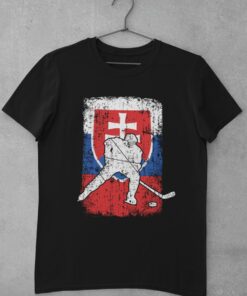 Hokejové tričko Slovakia Hockey - čierne