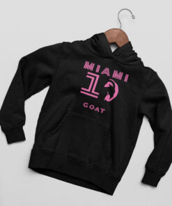 Mikina Messi Miami Goat 10 - čierna