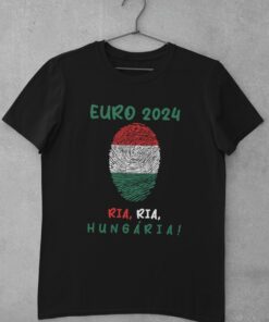 Tričko Maďarsko EURO 24 - čierne