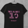 Tričko Messi Miami 10 Goat - čierne