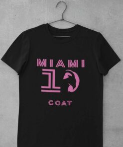 Triko Messi Miami Goat 10 - černé