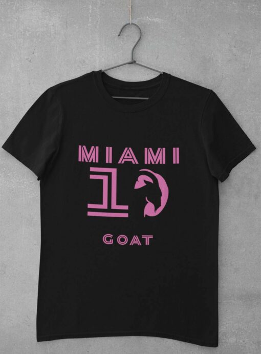 Triko Messi Miami Goat 10 - černé