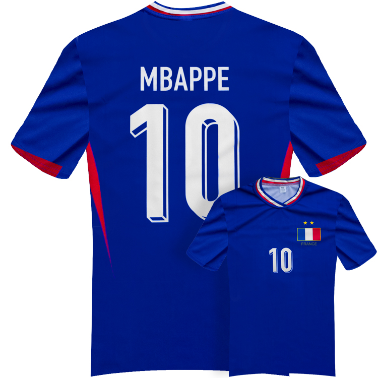Dětský dres Mbappe Francie 2024 replika - Image 4