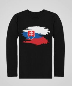 Tričko Slovensko vlajka s dlhým rukávom