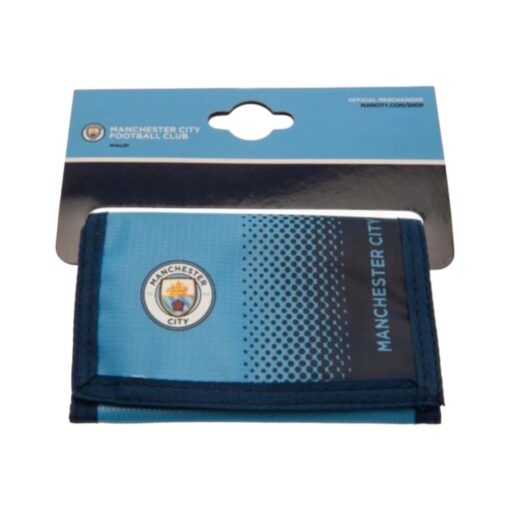 Peňaženka Man City na suchý zips modrá