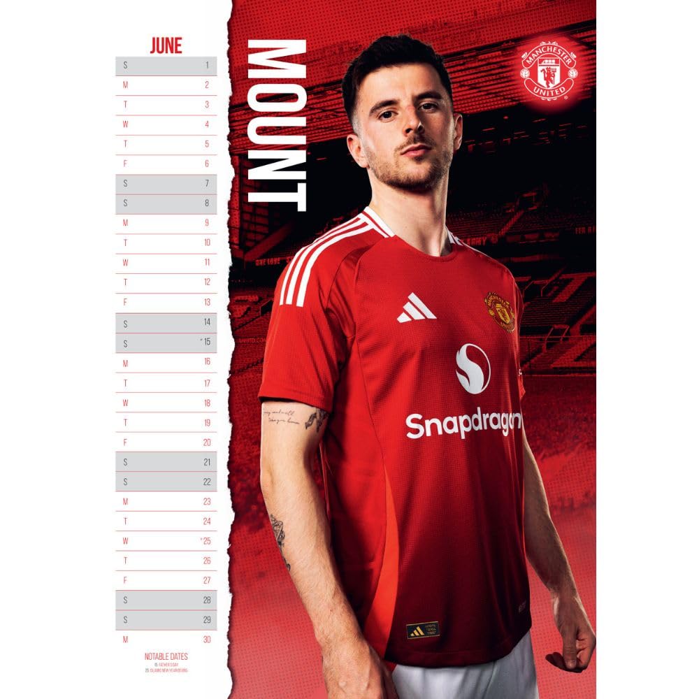 Kalendár Manchester United 2025-hráč