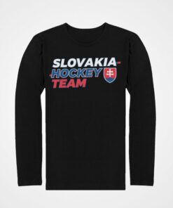 tricko s dlhym rukavom slovakia hockey team cierna